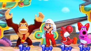 Mario Party Superstars - Minigames - Donkey Kong Vs Yoshi Vs Mario Vs Birdo