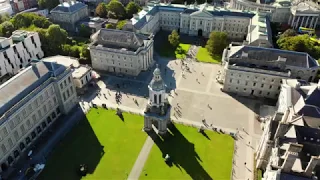 Trinity College, Dublin, Ireland, 4K Aerial