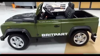 Land Rover Defender Ride on Toy from Britpart - Demo & user guide