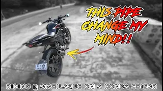 I RIDE A HONDA CB150R WITH ORION PIPES!!!