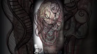 Tattoo custom freehand coverup design - iPad Pro - Procreate - Digital Art