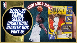 2020-21 Panini Select Basketball Blaster Box Part 5!! (Anthony Edwards Box!) 🏀