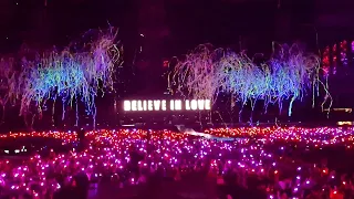 Coldplay LIVE 🇩🇰 - The end of "Biutyful" with fireworks - Parken - Copenhagen - July 6th 2023