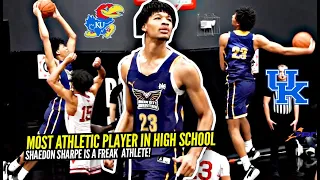 Most ATHLETIC Player In The Nation!? This Is Why Shaedon Sharpe Has D1 Offers From Kentucky & Kansas