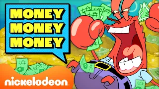 Every Time Mr. Krabs Says "MONEY!" For 45 Minutes! 💸 SpongeBob  | Nicktoons