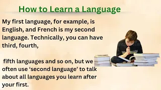 Best Story For Learning|| Graded Reader || Learn English || How to Learn a Language English story ||