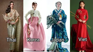 Asian traditional costume : Thailand, Vietnam, Korea, Japan