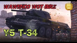 Y5 T-34   3 Masteries Raseiniai WoT Blitz