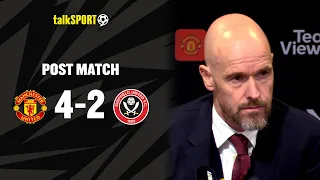 Ten Hag Is PLEASED W/ Man UTD Showing RESILIENCE In Their 4-2 Win Vs Sheffield United! 🔥