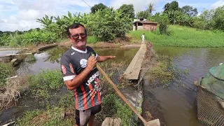 EXPERIÊNCIA COM TANQUE-REDE NO SANGRADOR DA LAGOA + RESULTADO DOS PEIXES DO TANQUE RASO.