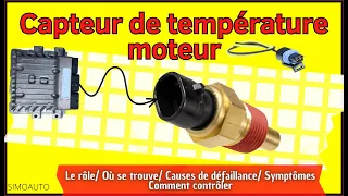 Le capteur de température du liquide de refroidissement du moteur | SIMOAUTO