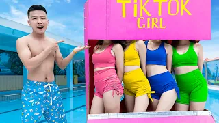 TWO GIRLS COMPETITION GAMESHOW PRANK BATTLE NERF Dr CKGirl Nerf Guns AMPED TRENDING TIKTOK PRANK VTL