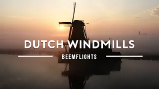 Dutch Windmills (De Zaanse Schans) Sunrise 4K Drone | DJI Mavic Pro 2