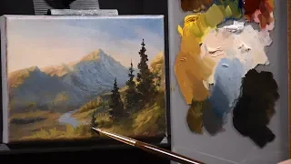 Classical Oil Painting Demonstration in Real Time / Landscape Part 3 (Modeling)