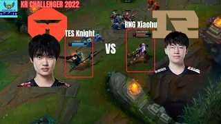 RNG Xiaohu vs TES Knight Korea Challenger 2022 Patch 12.14 Replay | How To play Sylas Mid