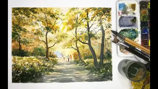 Colinsteedart. Watercolour Autumn Tutorial