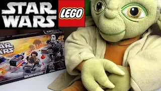 LEGO Star Wars 75195 Обзор Бой пехотинцев Первого Ордена против спидера