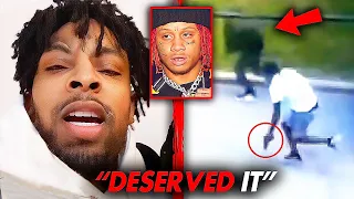 21 Savage Reacts To Rapper Getting Sh*t After Trying To K*ll Him