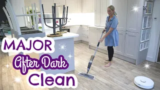 MAJOR AFTER DARK CLEAN WITH ME  |  NIGHT TIME CLEANING ROUTINE UK  |  Emily Norris