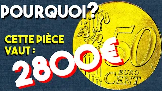 POURQUOI CETTE PIECE VAUT 2800 €   NUMISMATIQUE EURO 50 CENT - 50 CENTIMES