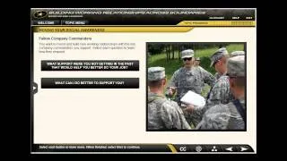 Leadership Training for the Center of Army's Leadership