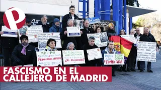 Calle Caídos de la División Azul: concentración en Madrid contra el fascismo en el callejero