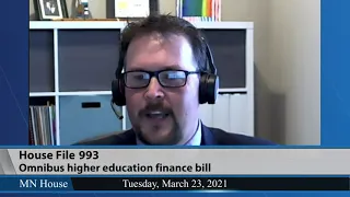 House Higher Education Finance and Policy Committee 3/23/21