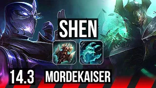 SHEN vs MORDE (TOP) | Rank 4 Shen, 7/2/14, 1100+ games | NA Grandmaster | 14.3