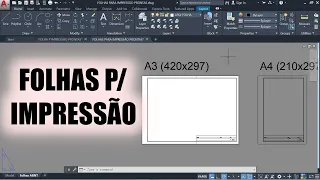 Como criar Folhas para Impressão no AutoCAD (PLOTAGEM)