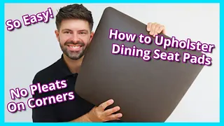 HOW TO REUPHOLSTER DINING SEATS | DINING SEAT PADS | UPHOLSTERY FOR BEGINNERS | FaceliftInteriors