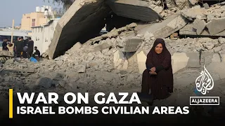 Israeli air strike bombed homes in the city of Deir al Balah in central Gaza