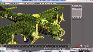 "3dsMax Моделинг" -  Boeing B-17F - 31 урок