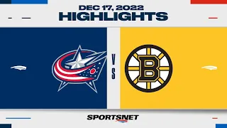 NHL Highlights | Blue Jackets vs. Bruins - December 17, 2022