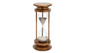 slow motion Falling and breaking the hourglass