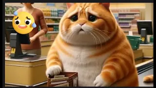 Poor cat and Sausages sad video#funny #cats #