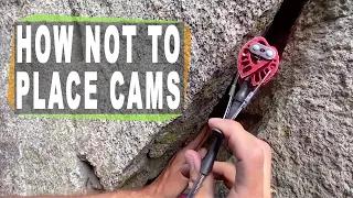 How NOT to use cams for climbing trad gear - with break test!