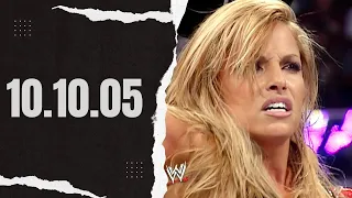 WWE Raw - 10.10.05  - Trish Stratus vs Victoria (Mickie James Debut)