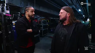 Jimmy Uso confronts Aj Styles at Backstage | SmackDown 01/26/24