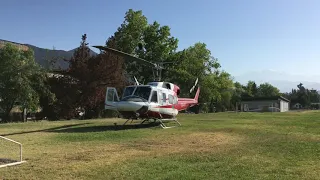 Bell 212 start up and take off