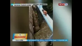 Ilang kabataan, nagtatalunan at naliligo sa ilog kahit delikado