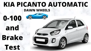 Kia Picanto Automatic | 0-100 and Brake Test