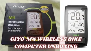 Giyo M4 Wireless Bike Computer unboxing and installation