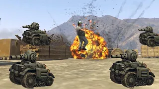 5 star wanted level vs rc tank GTA Online