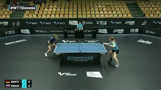 Chantal Mantz vs Lea Paulin | WTT Contender Novo Mesto 2021 | WS | Qual