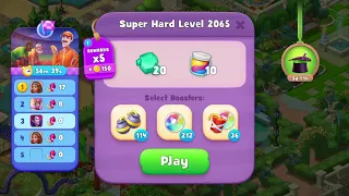 Gardenscapes 2065 Super Hard Level - 20 moves - NO BooSTERS