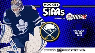 Sabres vs Maple Leafs (NHL 16 Hockey Sims)