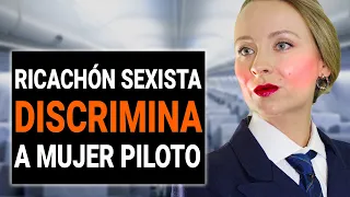 Un hombre muy rico ordena a una mujer piloto que sea su azafata personal  | @DramatizeMeEspanol ​