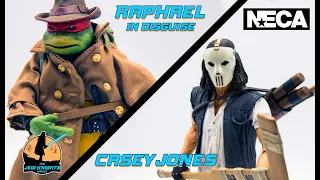 NECA Casey Jones and Raphael in Disguise 1990 TMNT Walmart Exclusive 2 Pack Review