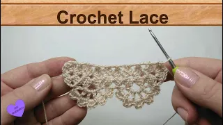 How I make my very easy crochet lace - Crochet Tutorial