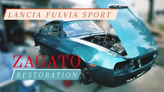 Lancia Fulvia Sport Zagato Restoration - Complete Metal Work and Paint